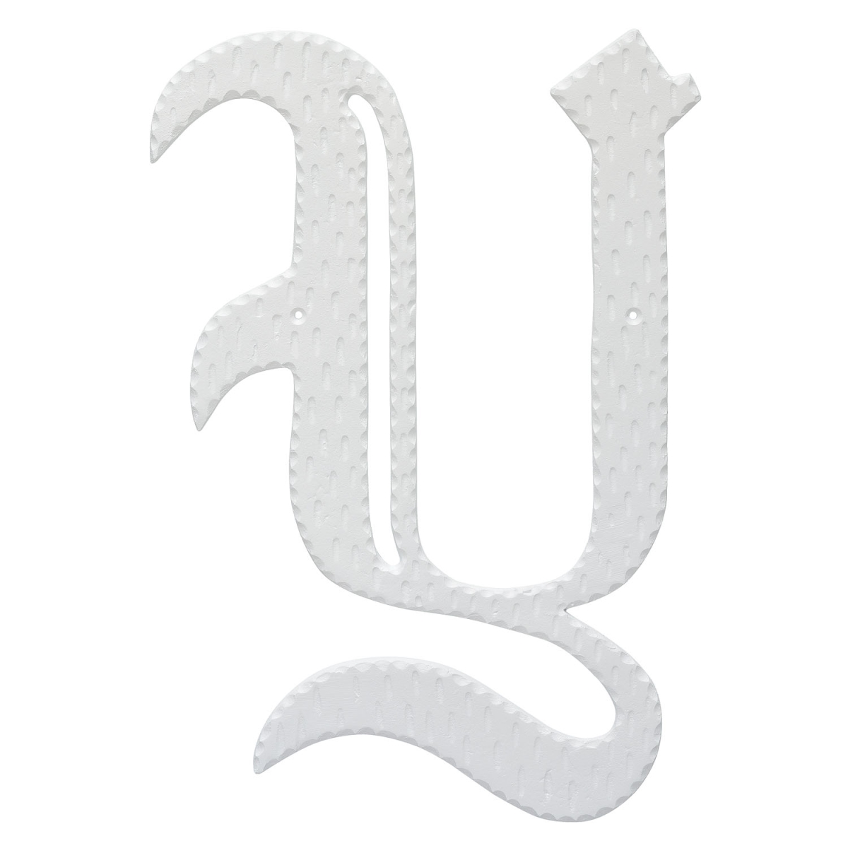 16 in. Home Accent Individual Monogram Letter, White - Y Letter