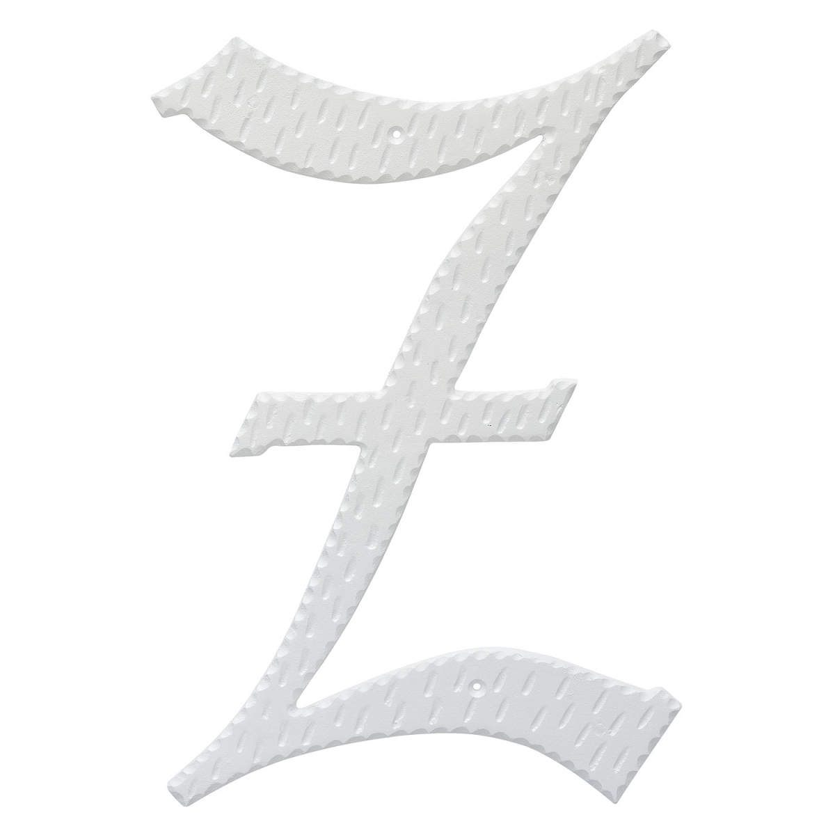 16 in. Home Accent Individual Monogram Letter, White - Z Letter