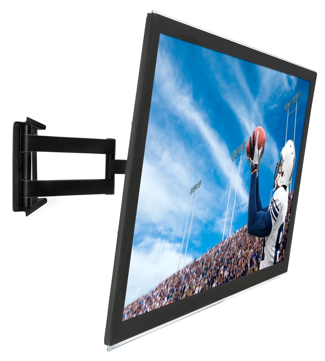 Mount-It MI-326B 32-60 in. Articulating TV Wall Mount Low-Profile Full Motion Design for LCD LED 4K Flat Panel Screen TVs, Black -  No Slip Bathtub, MI-33116B