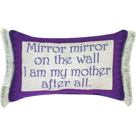 12.5 x 8.5 in. Mirror Mirror Mother After All Word Pillow