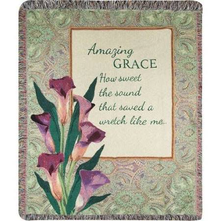 Picture of Manual Woodworkers & Weavers ATAGSS 50 x 60 in. Amazing Grace How Sweet the Sound Multicolor Tapestry