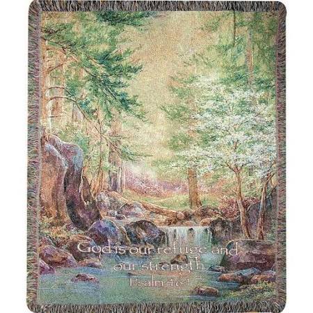 50 x 60 in. Natures Retreat with Verse Decorative Throw