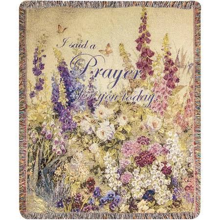 50 x 60 in. Butterfly Paradise with Verse Decorative Throw