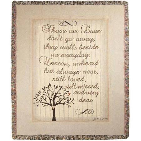 50 x 60 in. Those We Love You Already Tap Throw Blanket