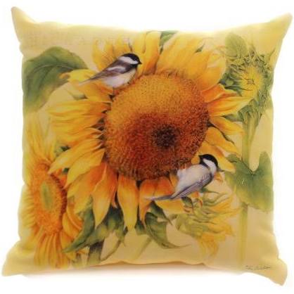 18 in. Chickadees Feast Dye 100 Hours Pillow