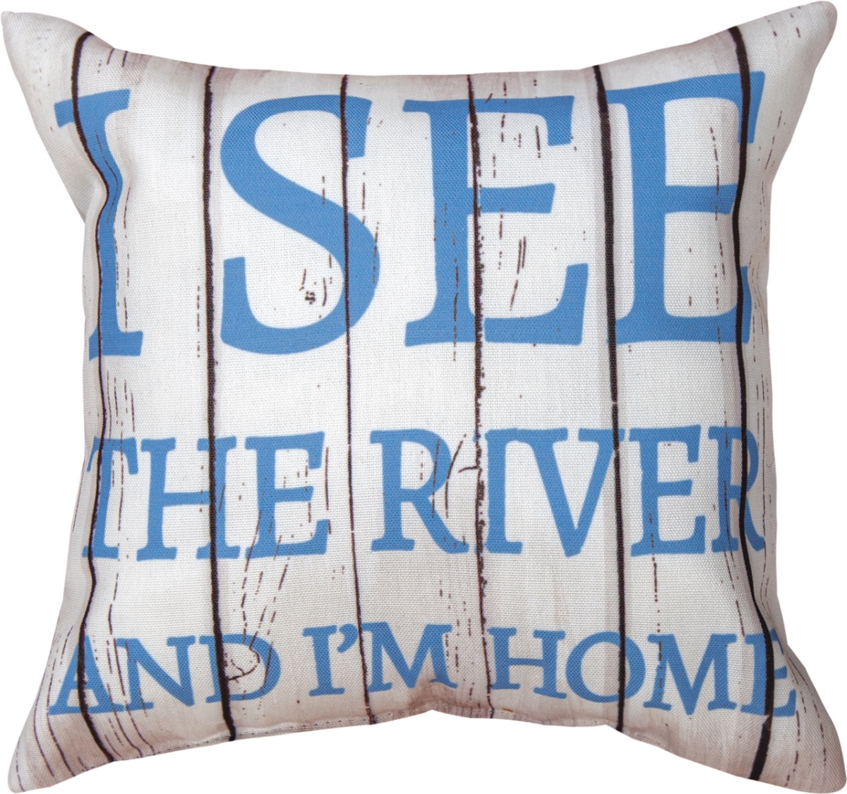 12 x 12 in. River Life I See The River Outdoor Pillow
