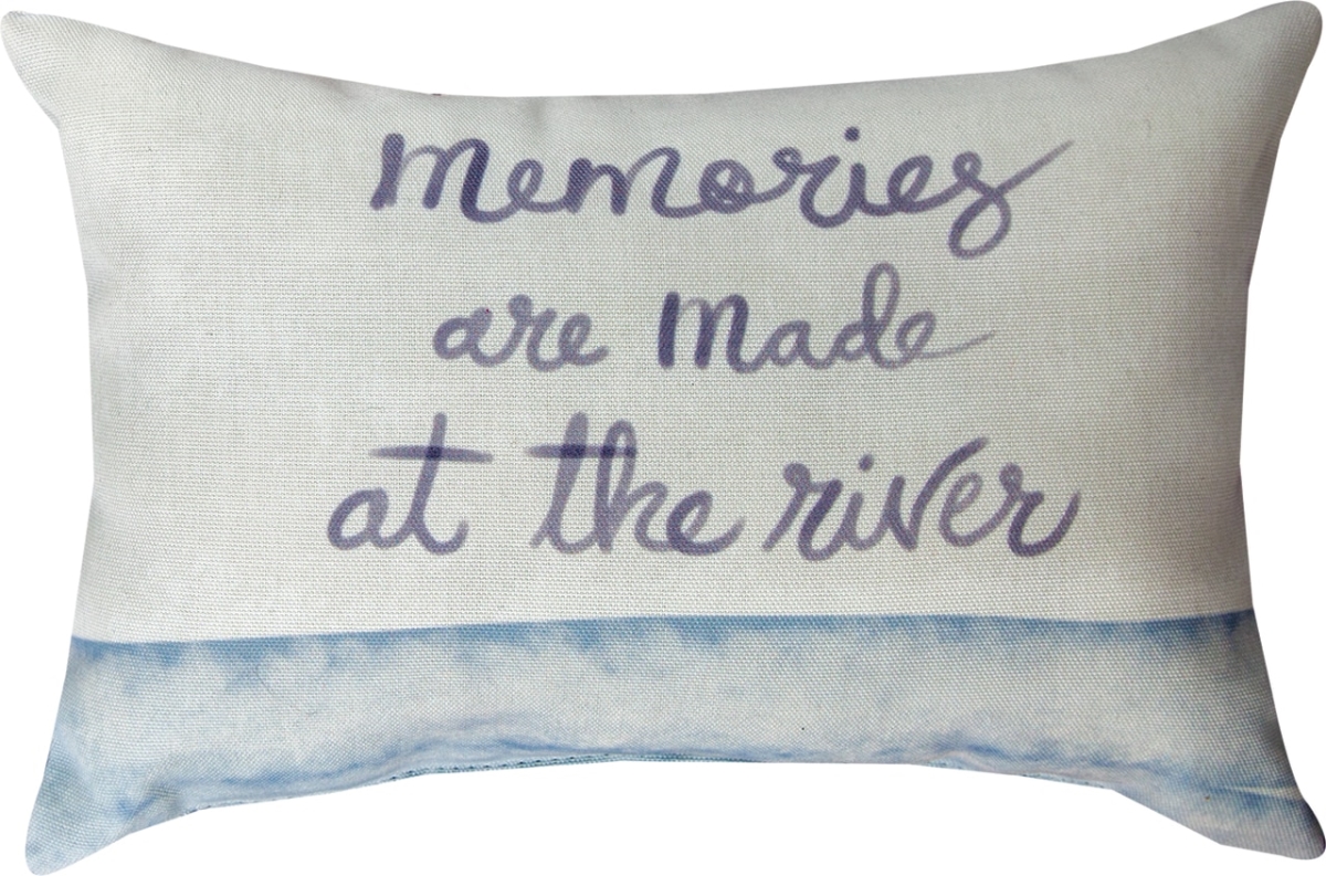 12.5 x 8 in. Memories Are Made at The River Outdoor Pillow