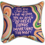 12 x 12 in. Brights You are Not here Pillow