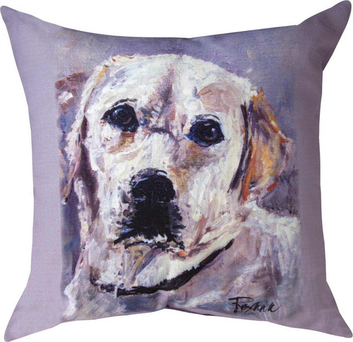 18 x 18 in. Pet Love Lab Marley Outdoor Pillow