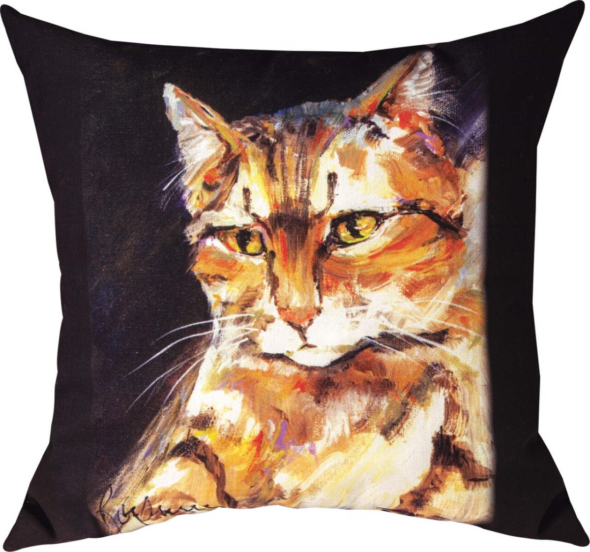 18 x 18 in. Pet Love Cat Outdoor Pillow