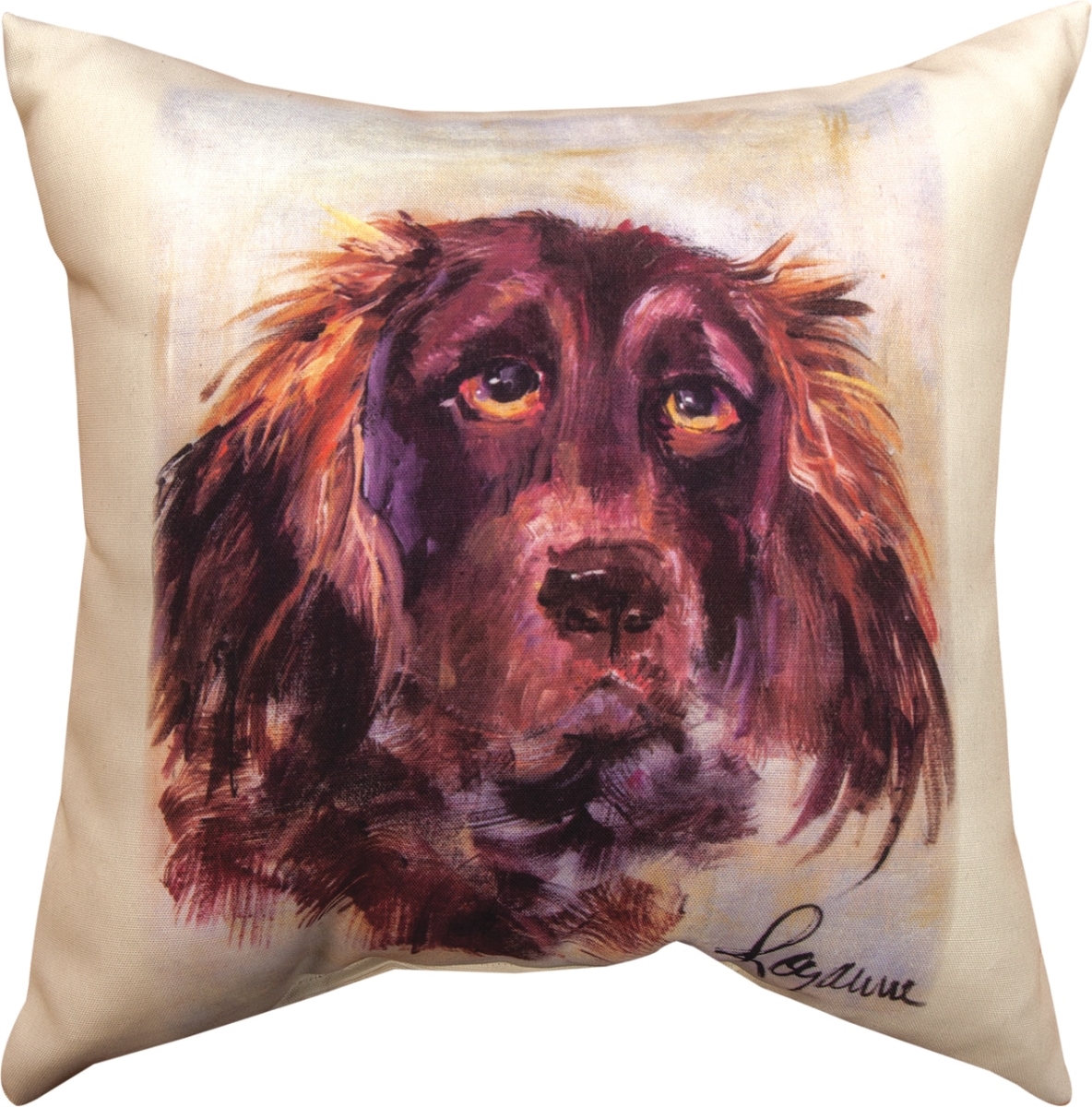 18 x 18 in. Pet Love Water Spaniel Outdoor Pillow
