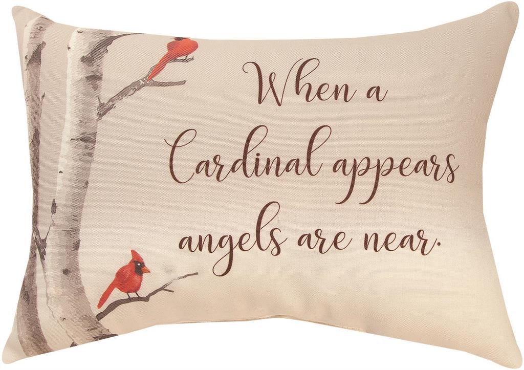 When A Cardinal Appears Rectangle Pillow