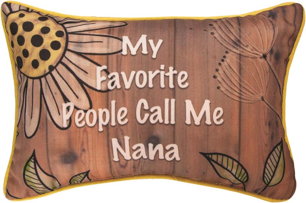 12.5 x 8 in. My Favorite People Call Me Nana Word Pillow