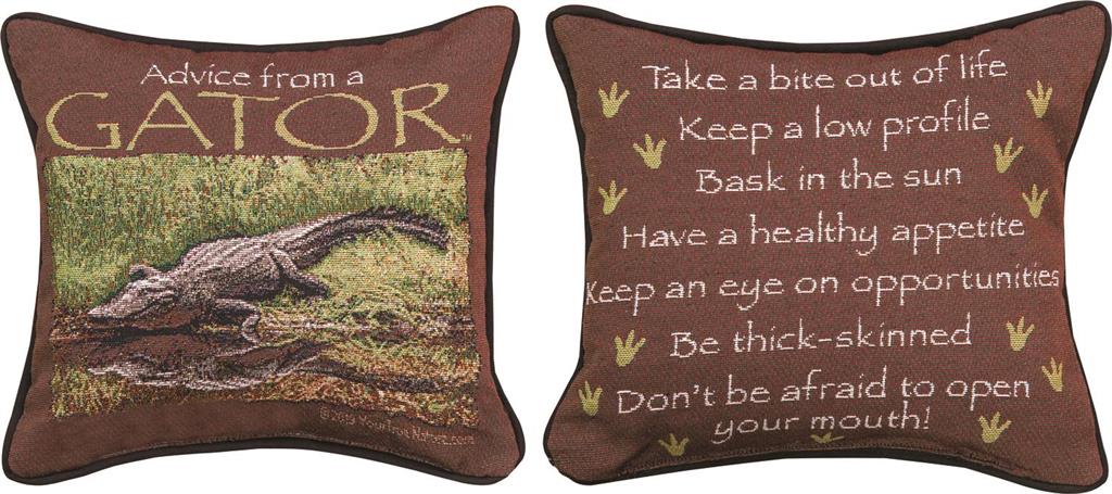 12 in. Advice From A Gater Pillow