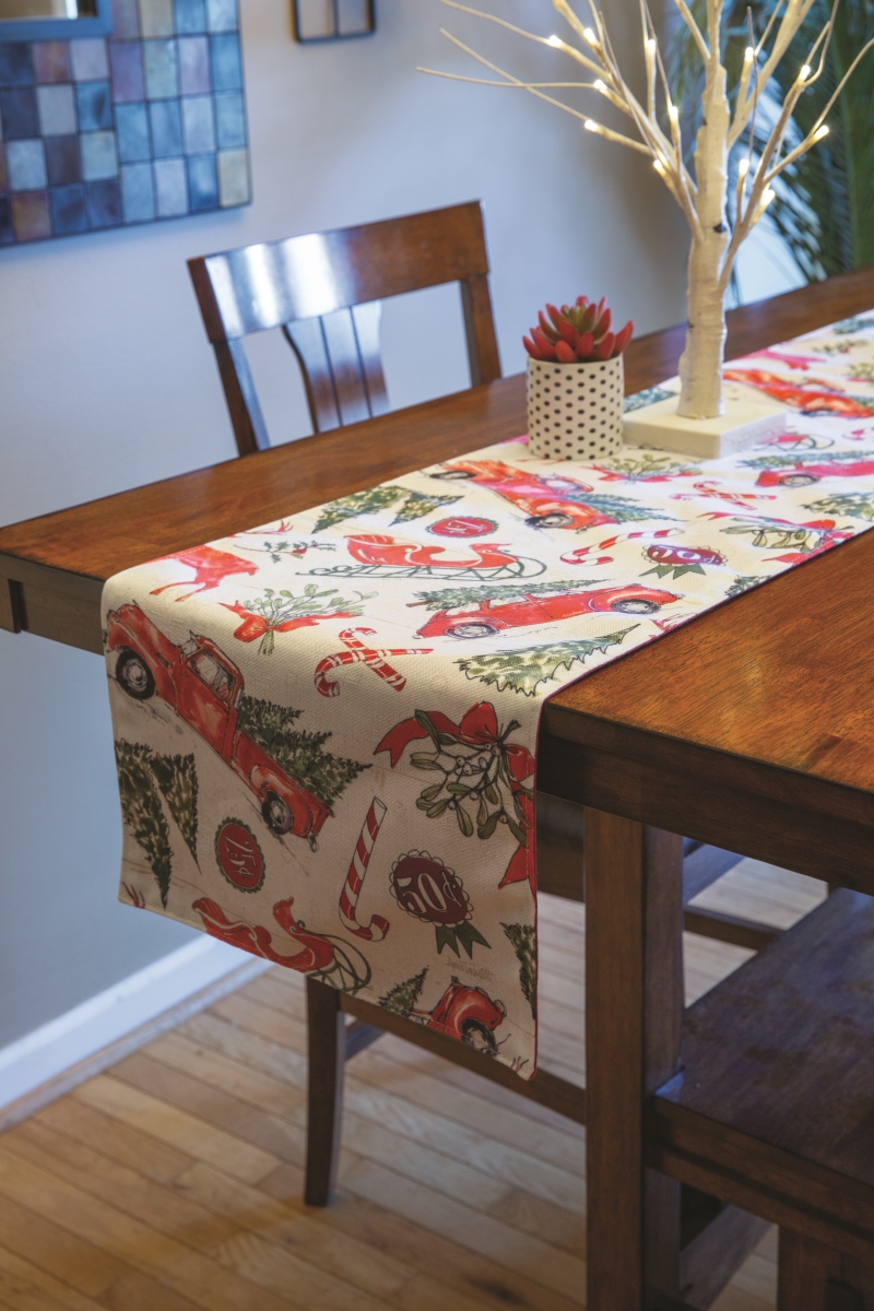 Picture of Manual Woodworkers & Weavers SOHSQ 72 in. Holiday Signs Table Runner