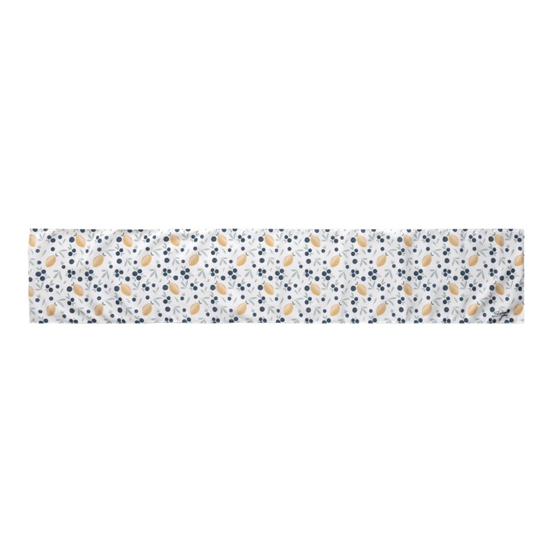 Picture of Manual Woodworkers & Weavers SLBR72 13 x 72 in. Lemon Berry Runner - White, Yellow, Green & Blue