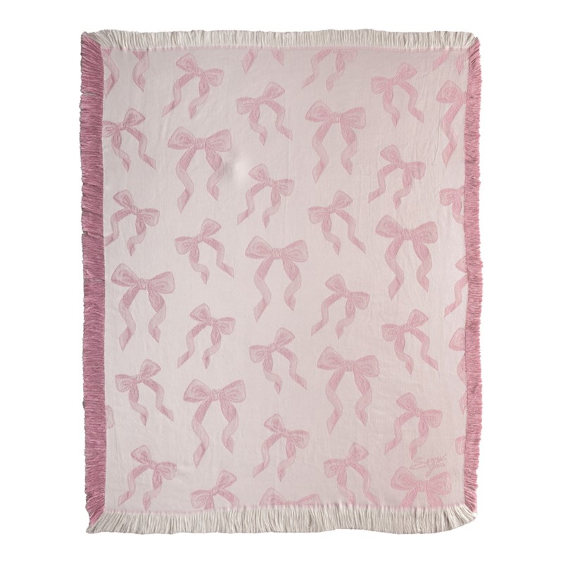 A10CIT 50 x 60 in. The Chance is there Rayon Throw - Pink & White