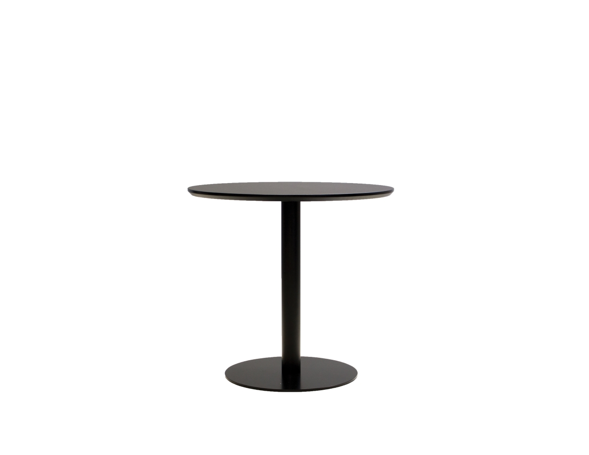 Mobital DTAHPINBLACROUND Half Pint Round, Black with Black Pc Legs Dining Table - 24 x 24 x 43 in.