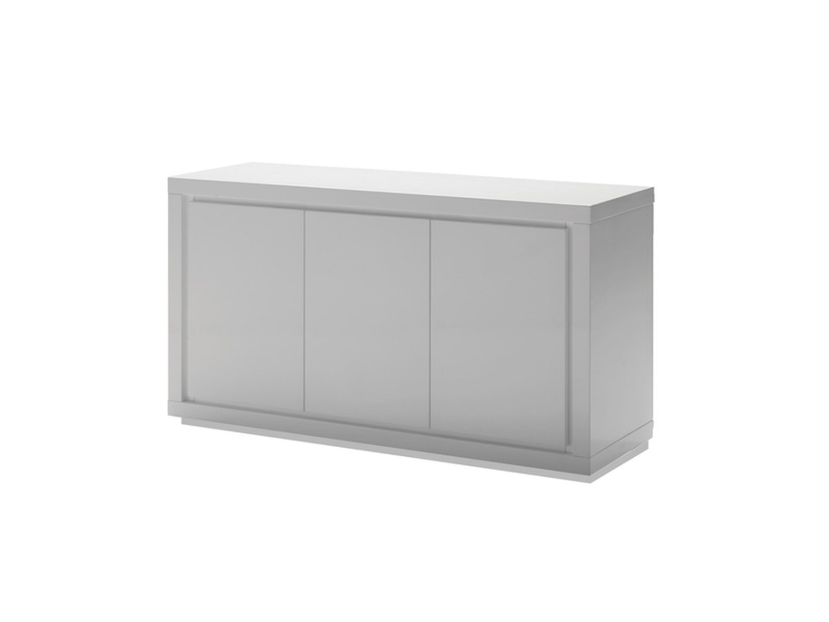 Picture of Mobital BCEMAZECARR52x18 52 x 18 in. Maze Ceramic Top 3 Door Dining Buffet, White Carrera