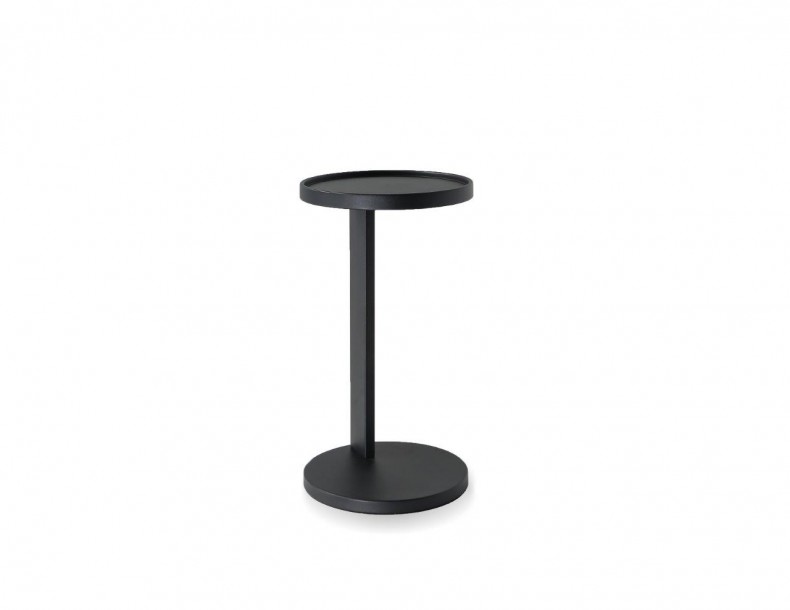Mobital WENROO9MBLA Rookie Powder Coated Aluminum End Table, Matte Black