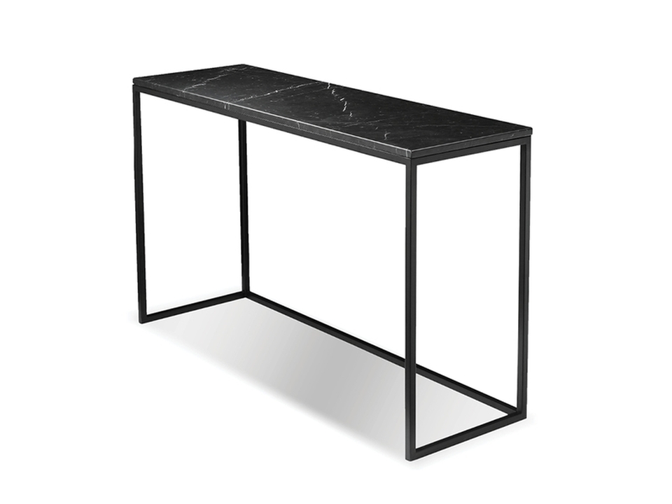 Picture of Mobital WSOONIXBLACSTTOP 48 x 16 x 30 in. Onix Semi Honed Top of Marble Sofa Table&#44; Black