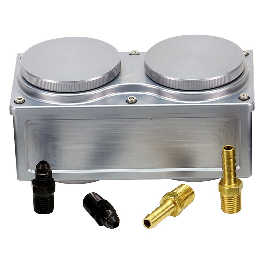 Billet Aluminum Remote Reservoir - Grey Anodized