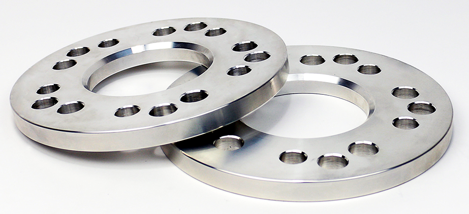 AC2000008 0.250 in. Thick 5 x 4.5 in. Aluminum Wheel Spacers with 5 x 4.75 in. Bolt Pattern