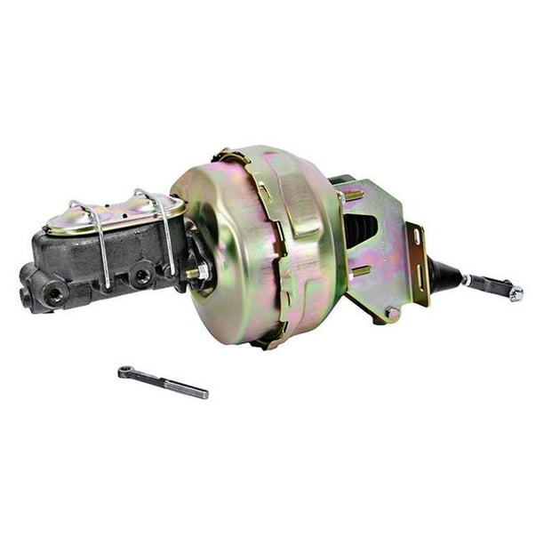 Booster Conversion Kit with 9 in. Dual & 1 in. Bore & OE Manual Brakes for 1959-1964 Full-Size Pontiac & 1965-1970 Full-Size Pontiac - Chrome