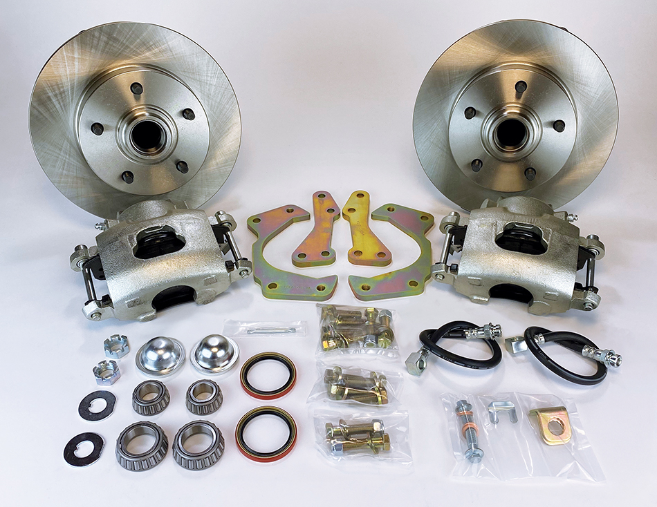 DB1712B Front Wheel Kit with Aftermarket 2 in. Drop Spindles for 1955-1957 Chevrolet Full Size Car