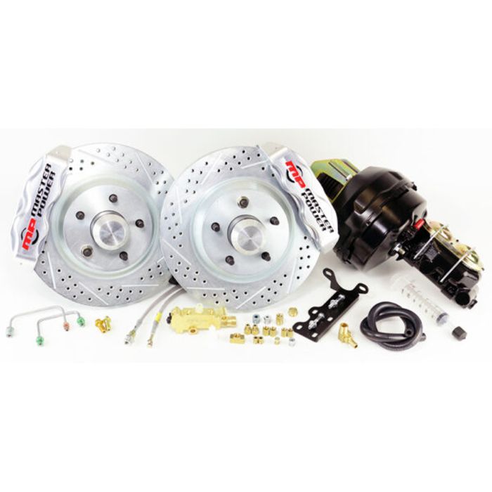 DB47430P Power Brake Kit with Includes & Assembled On 2 in. Dropped Spindles for 1973-1977 GM A-Body, 1970-1981 GM F-Body