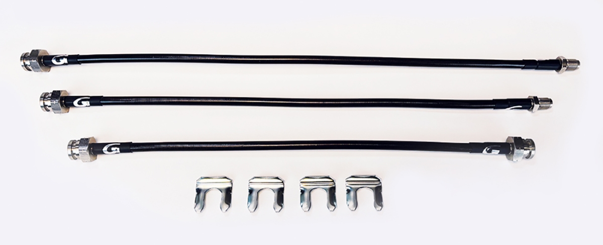 HS7000K 3 in. Drop Down Front & Rear Hose Kit for 1991-1997 Toyota FJ80 & FZJ80 & 1996-1997 Lexus LX450