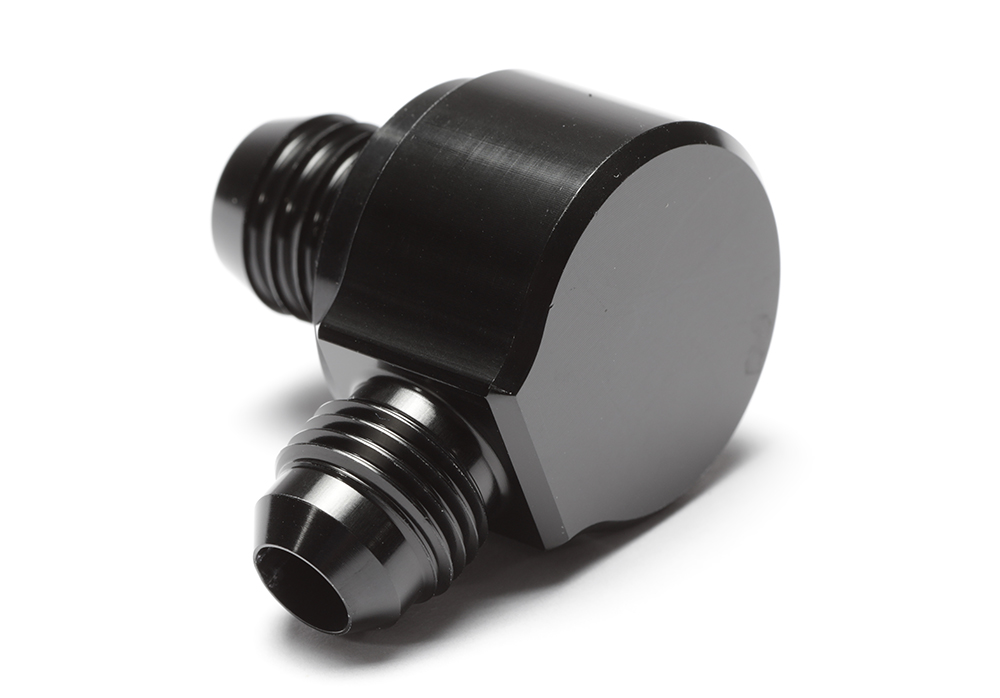 Picture of Master Power Brakes VL9500-6AN Billet Aluminum Check Valve with -6 AN Hose Fitting