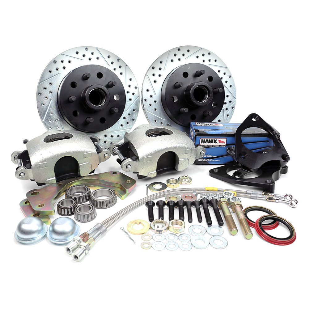 DB1512BHP 5 x 4.5 & 5 x 4.75 in. Bolt Circle Legend Series V2.0 Front Disc Brake Kit for 1957-1969 Full Size Ford & Mercuryury