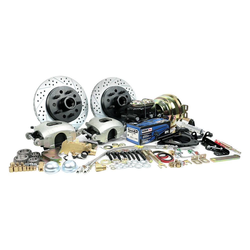 DB1512P8HP 5 x 4.5 & 5 x 4.75 in. Bolt Circle Legend Series V2.0 Front Disc Brake Kit for 1957-1969 Full Size Ford & Mercuryury