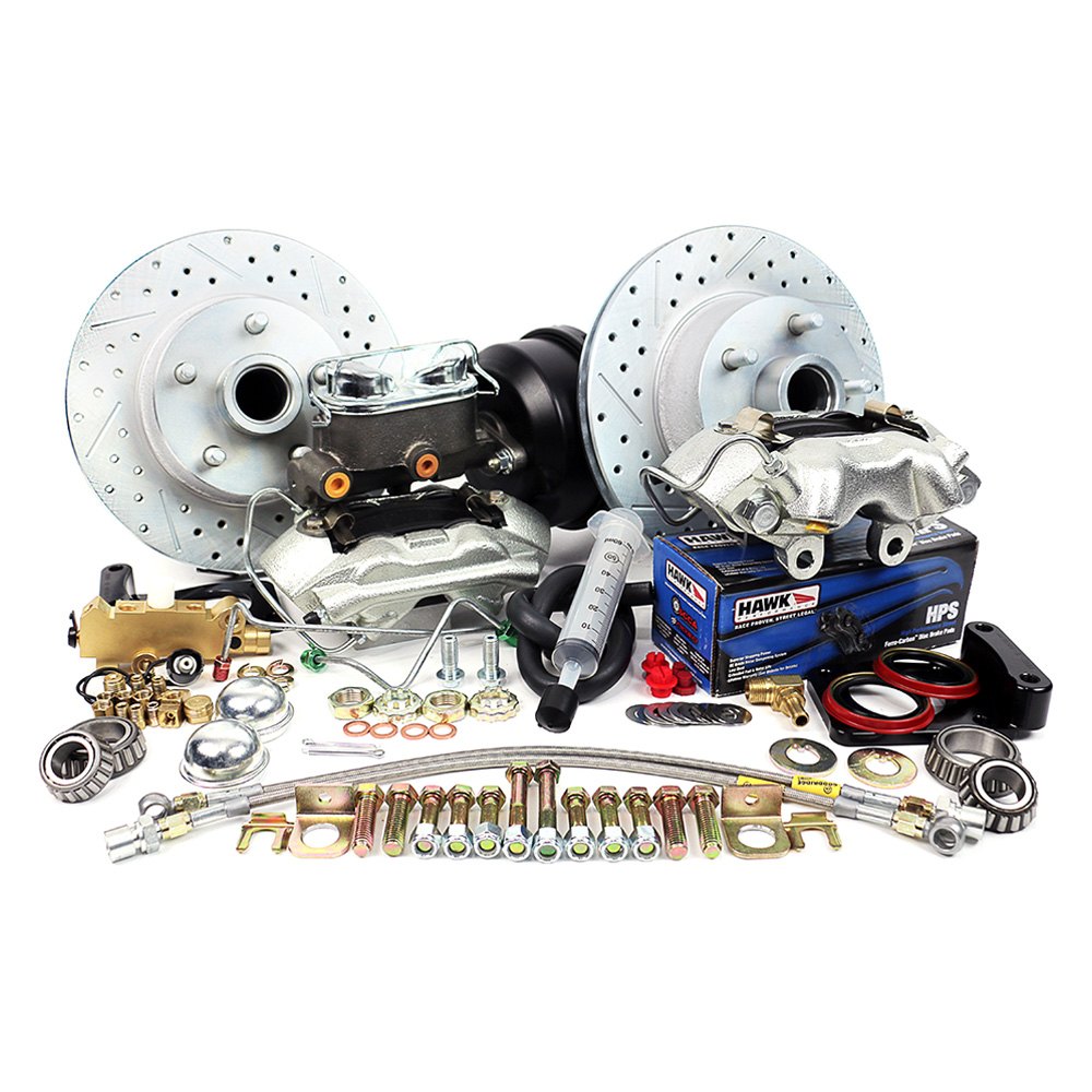 Legend Series Front Disc Brake Kit with Automatic or Manual Transmission, 7 in. Single Diaphragm for 1964-1966 Ford Mustang V8