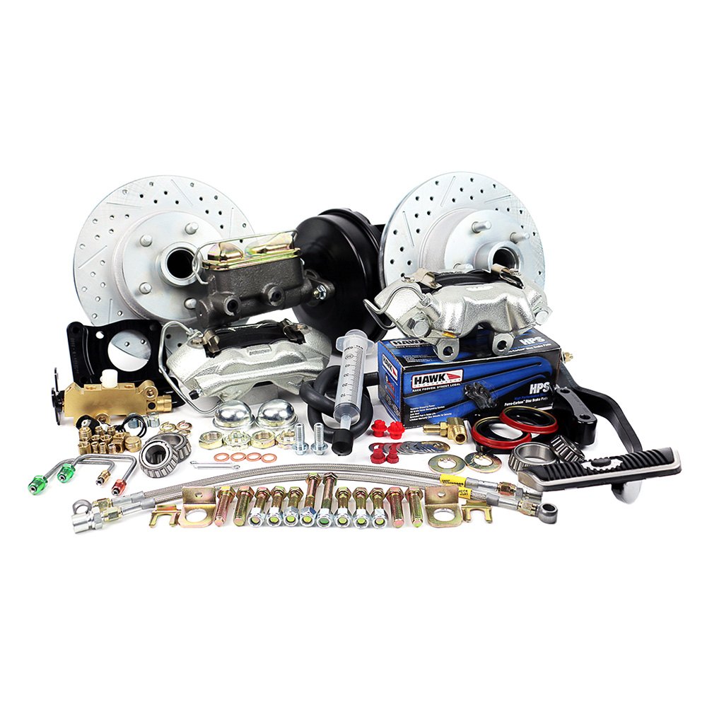 DB15216PAHP Legend Series Front Disc Brake Kit with Auto Transmission, 9 in. Single Diaphragm for 1967-1969 Mustang & Mercury Cougar