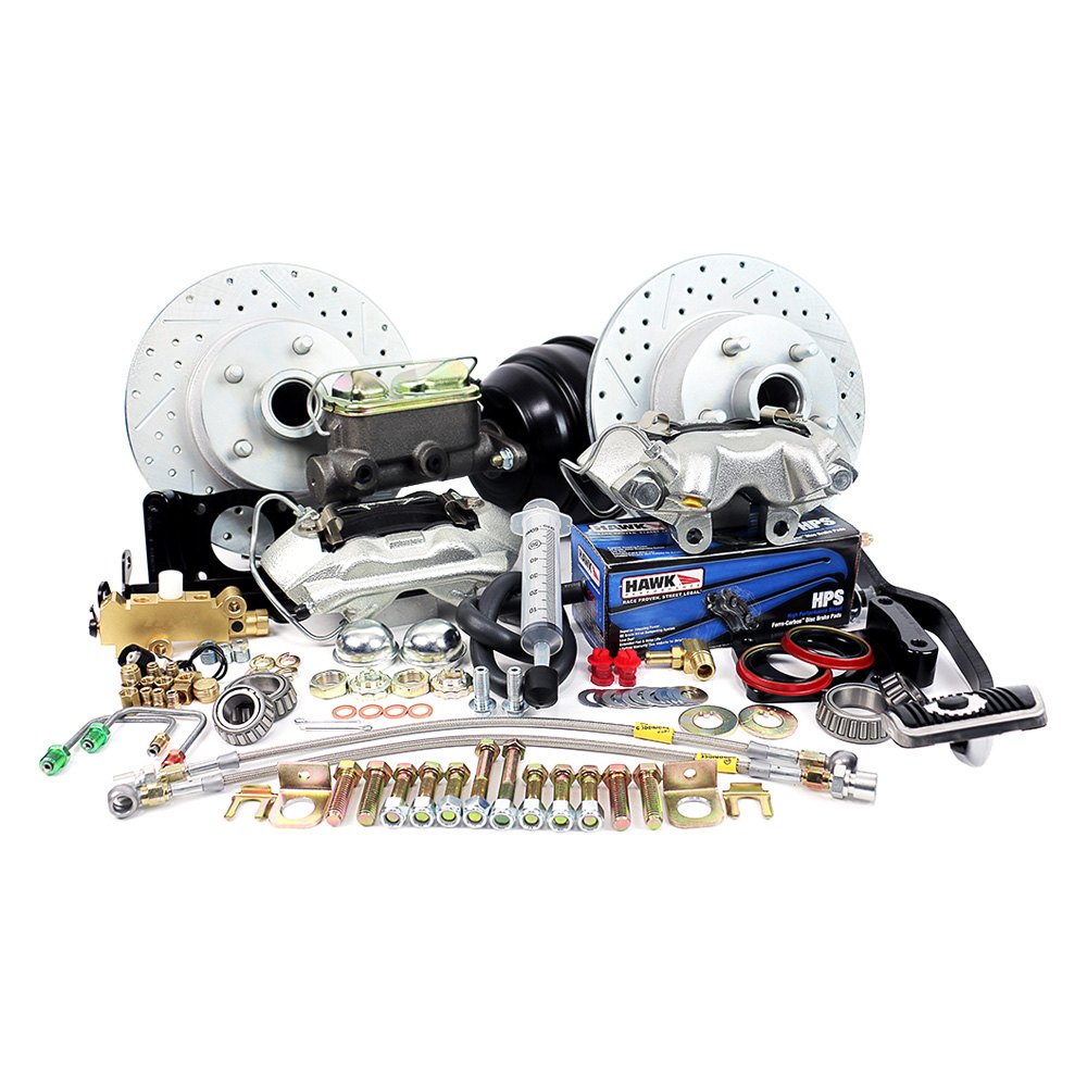 DB15221PSHP Legend Series Front Disc Brake Kit with Manual Transmission, 8 in. Dual Diaphragm for 1970 Mustang & Mercury Cougar