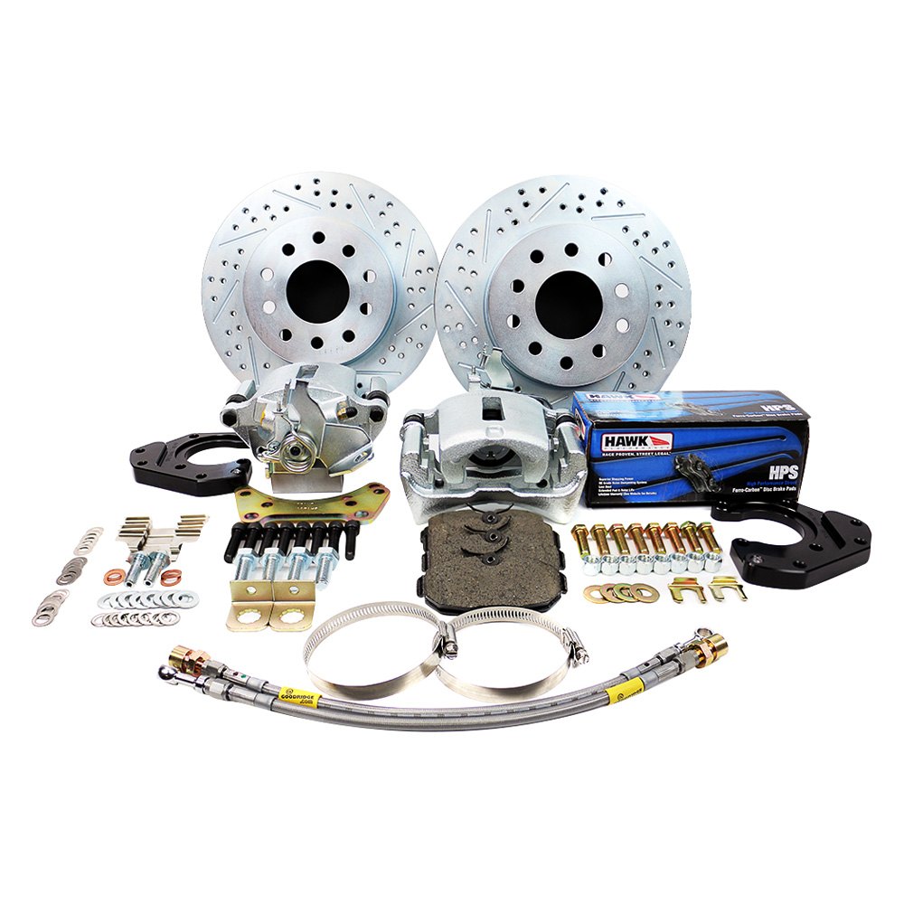 10 & 12 Bolt Legend Series Rear Disc Brake Kit with Non-Staggered Shocks without C-Clips for 1964-1977 GM A-Body
