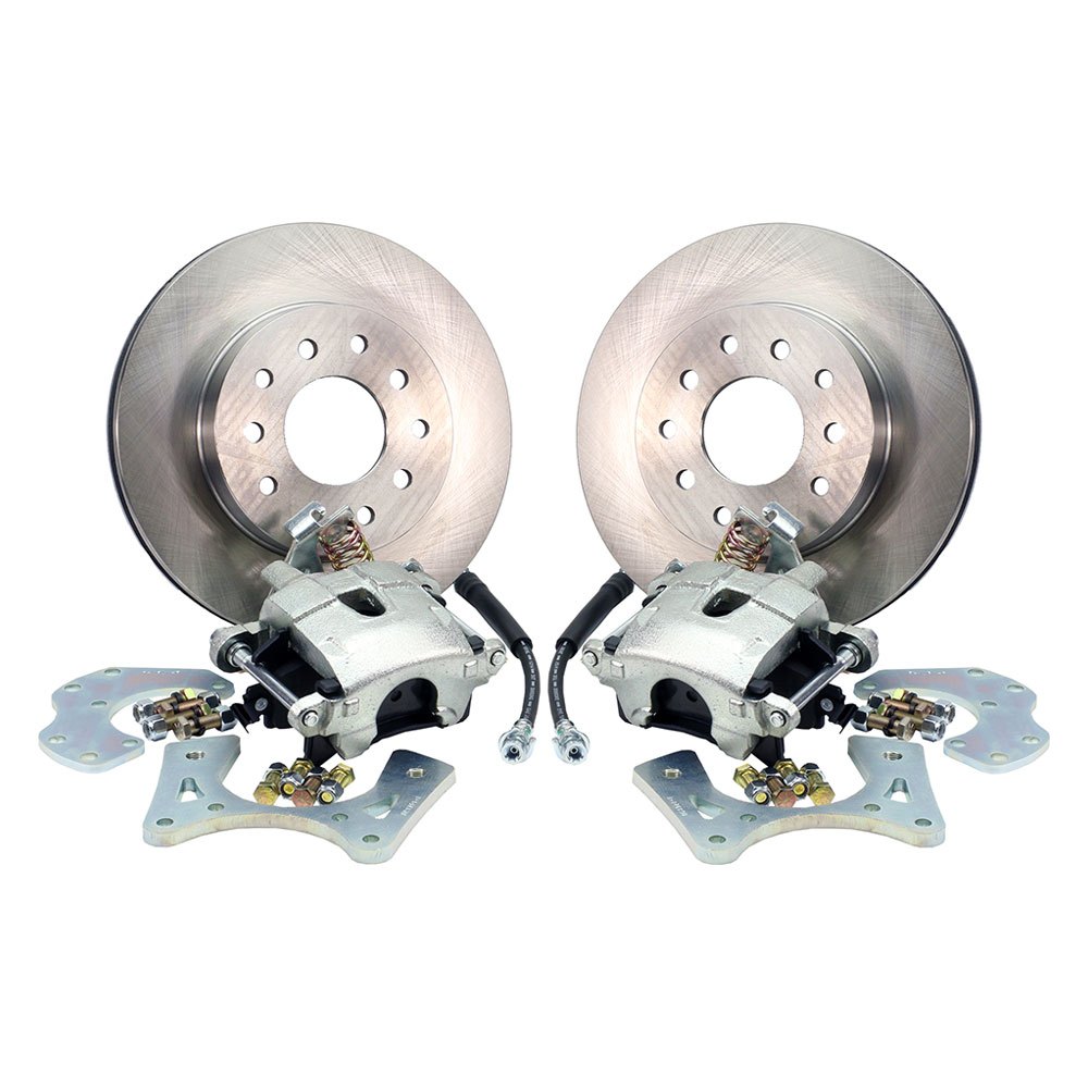 10 & 12 Bolt Legend Series Rear Disc Brake Kit with Staggered Shocks without C-Clips for 1968-1974 GM F & X-Body