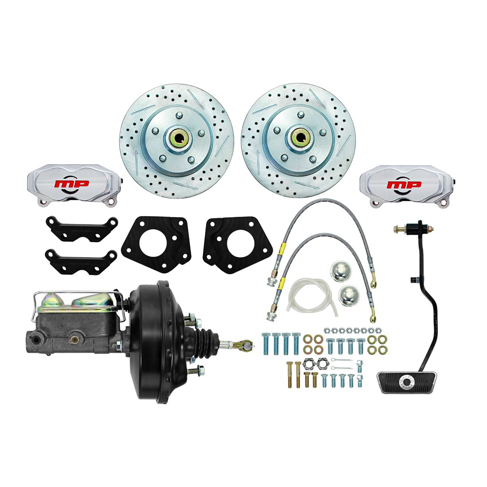 Rallye Series Front Disc Brake Kit with Drum & Disc for 1965-1969 Ford Mustang -  NewAlthlete, NE3623426
