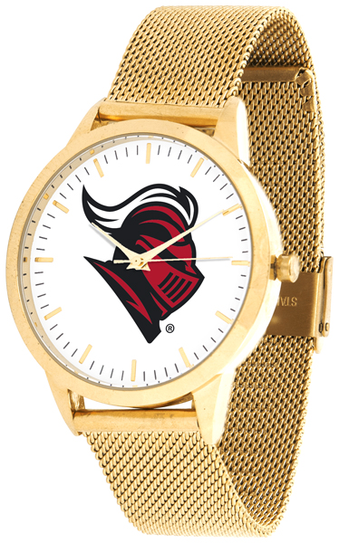 Picture of Suntime ST-CO3-RSK-STATEM-G Rutgers Scarlet Knights Mesh Statement Watch - Gold Band