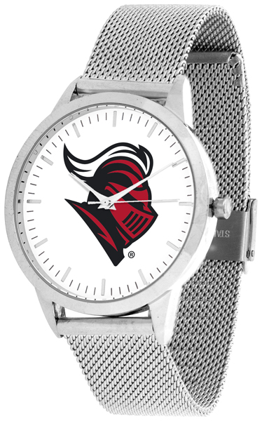 Picture of Suntime ST-CO3-RSK-STATEM-S Rutgers Scarlet Knights Mesh Statement Watch - Silver Band
