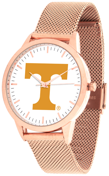 Picture of Suntime ST-CO3-TNV-STATEM-R Tennessee Volunteers Mesh Statement Watch - Rose Band