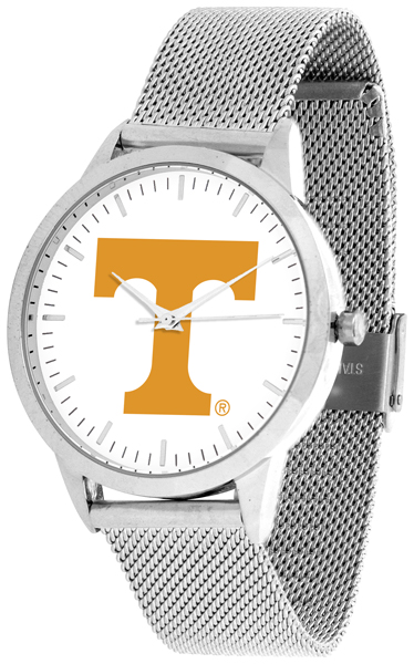 Picture of Suntime ST-CO3-TNV-STATEM-S Tennessee Volunteers Mesh Statement Watch - Silver Band