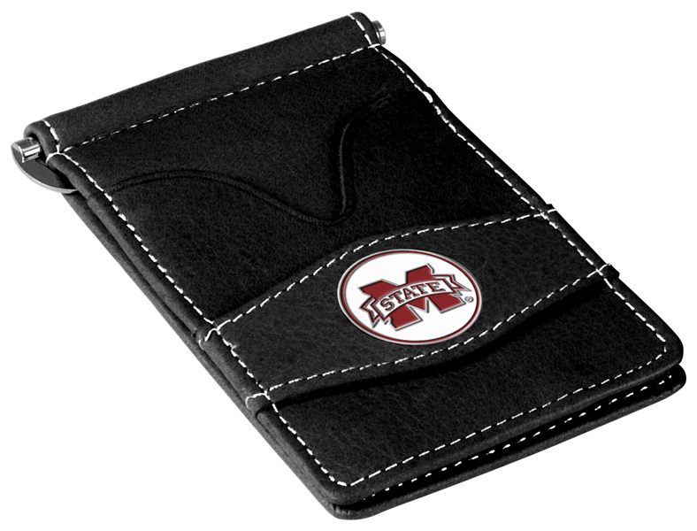 Picture of LinksWalker LW-CO3-MSB-PWALLET-BLK Mississippi State Bulldogs-Players Wallet&#44; Black