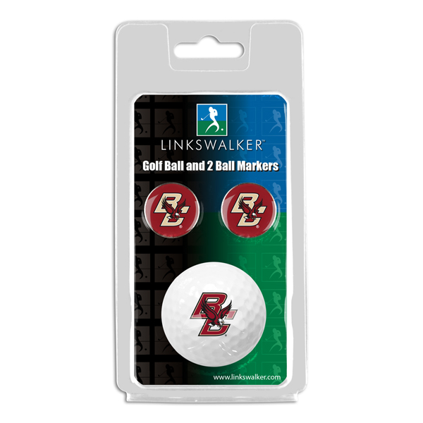 Picture of Links Walker LW-CO3-BCE-GB2BM NCAA Boston College Eagles - ProVictory Golf Ball & 2 Ball Marker Gift Pack&#44; White
