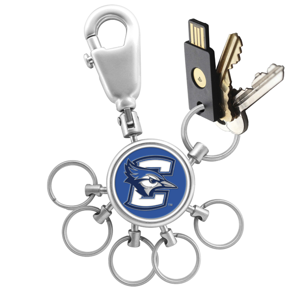 Picture of Links Walker LW-CO3-CUJ-VALET NCAA LinksWalker Creighton University Bluejays Valet Keychain with 6 Keyrings&#44; Silver