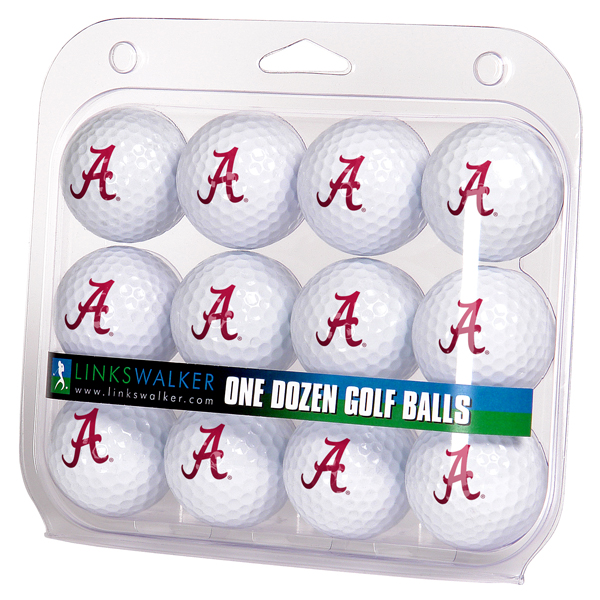 Picture of LinksWalker LW-CO3-ACT-DZGB Alabama Crimson Tide-Dozen Golf Balls