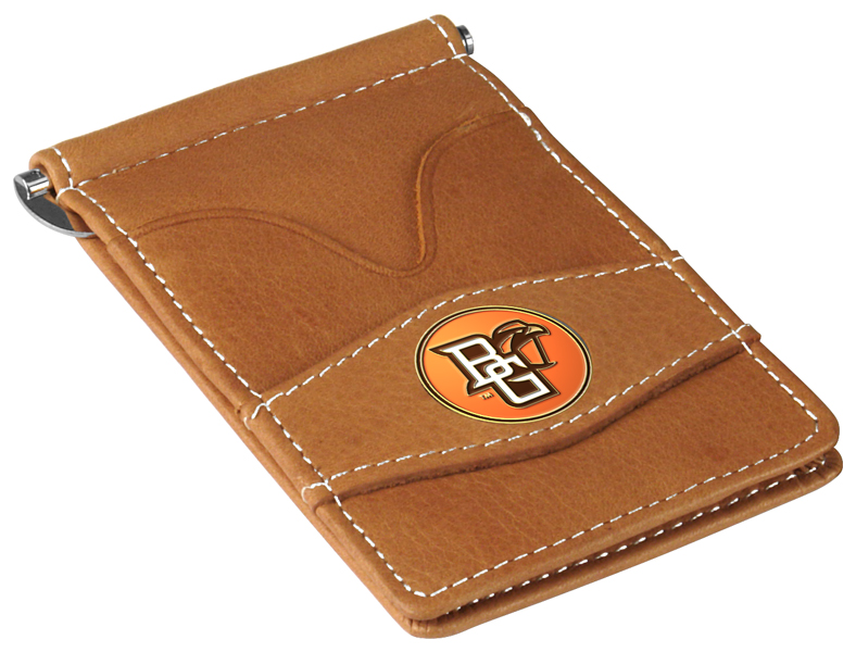 Picture of LinksWalker LW-CO3-BGS-PWALLET-TAN Bowling Green Falcons-Players Wallet&#44; Tan
