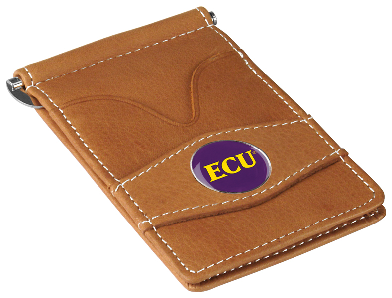 Picture of LinksWalker LW-CO3-ECP-PWALLET-TAN East Carolina Pirates-Players Wallet&#44; Tan